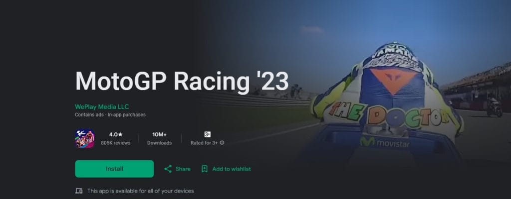 MotoGP Racing '23 Play Store Imgae