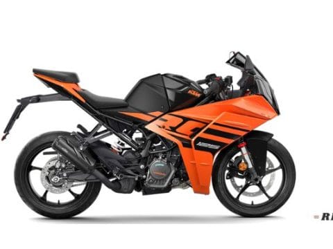 KTM RC 125 Black and Orange