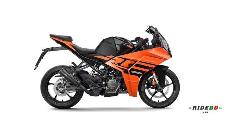 KTM RC 125 Black and Orange